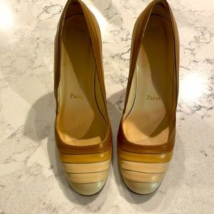 **Make offers!** Nude gradient Christian Louboutin heels